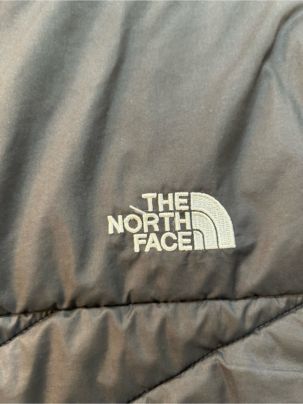 The North Face Quilted Softshell Black Puffer Jacket Womens Sz S Full Zip Casual - Picture 7 of 12